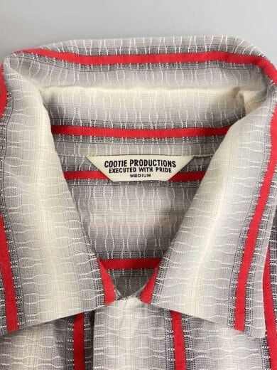 商品画像：長袖シャツ/M/コットン/GRY/ストライプ 6