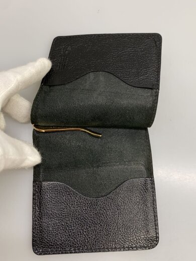 商品画像：2つ折り財布/レザー/BLK/メンズ 4