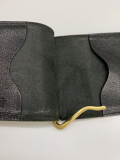 商品画像：2つ折り財布/レザー/BLK/メンズ 5