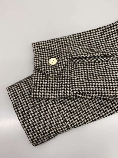 商品画像：長袖シャツ/M/ウール/BLK/千鳥格子 5