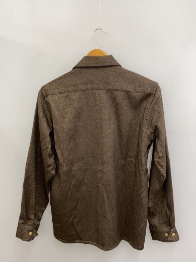 商品画像：長袖シャツ/S/ウール/BRW/無地 2