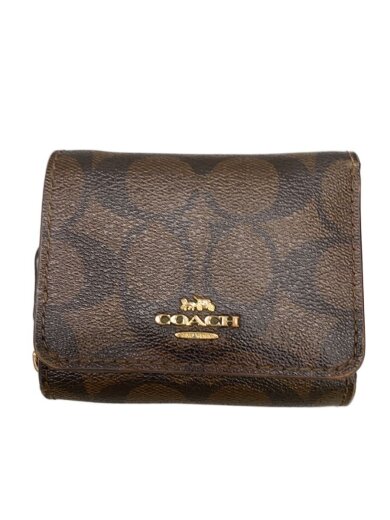 商品画像：3つ折り財布/PVC/BRW/総柄/レディース 1