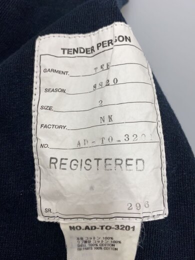 商品画像：Tシャツ/2/コットン/BLK/無地 4