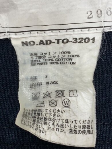 商品画像：Tシャツ/2/コットン/BLK/無地 5