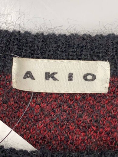 商品画像：AKIO　ニット　モヘヤ/ニット・セーター(厚手)/FREE/モヘア/RED/ボーダー 3