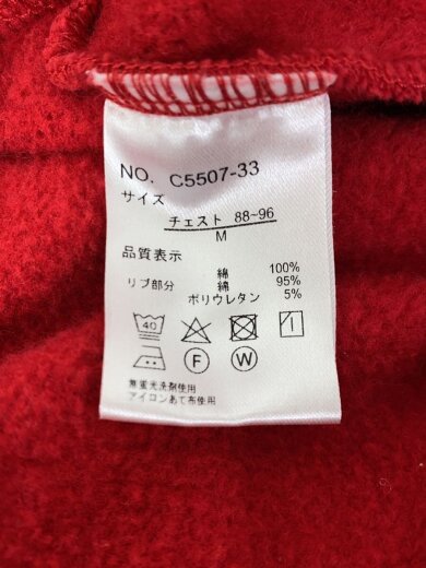 商品画像：v/スウェット/M/コットン/RED/C5507-33 4