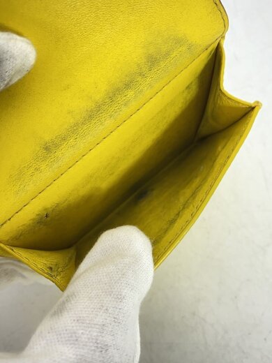 商品画像：3つ折り財布/レザー/YLW/レディース 5