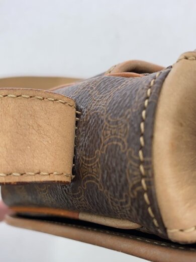 商品画像：マカダム柄/ショルダーバッグ/レザー/BRW/総柄 7