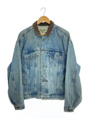 ROOTS/Gジャン/S/コットン/NVY/無地