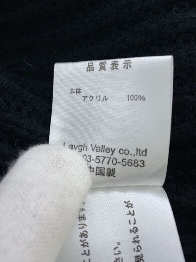 商品画像：ニット・セーター(厚手)/L/アクリル/BLK/無地/GB0423/KNT13 5