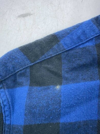 商品画像：ポロシャツ/L/コットン/BLU/チェック/WMR-BLO-SHI-02 7