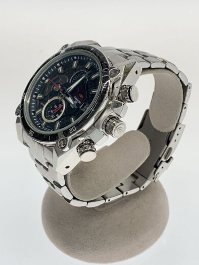 商品画像：クォーツ腕時計/アナログ/ステンレス/BLK/SLV/SS/EFE-504RBSP 2