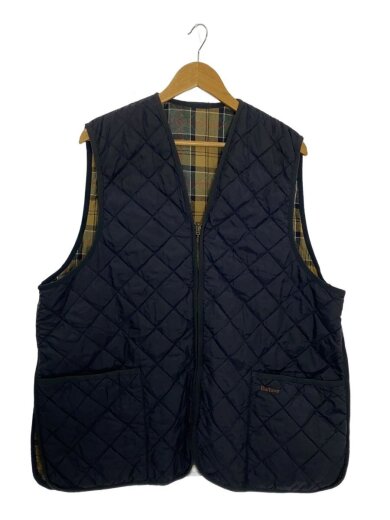 商品画像：キルティングベスト/--/ポリエステル/NVY/無地/ML10001NY91 1