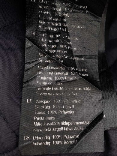 商品画像：キルティングベスト/--/ポリエステル/NVY/無地/ML10001NY91 4