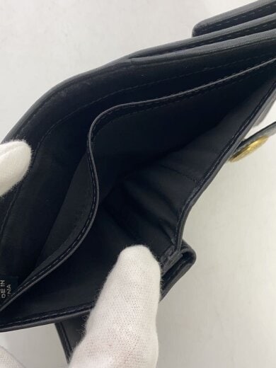 商品画像：2つ折り財布/レザー/BLK/総柄/メンズ 6