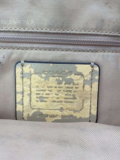 商品画像：ショルダーバッグ/レザー/BEG/無地/58874 5