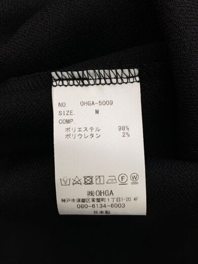 商品画像：半袖ワンピース/M/ポリエステル/BLK/OHGA-5009 4