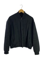 ダービージャケット/M/コットン/BLK/無地