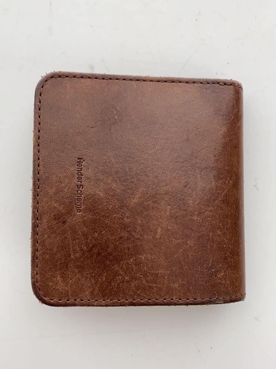 Hender Scheme / 2つ折り財布/レザー/BRW/メンズ