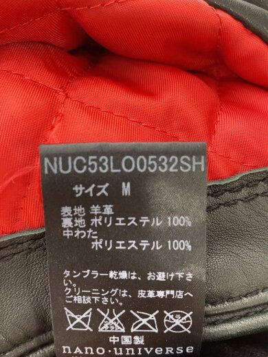 商品画像：ダブルライダースジャケット/M/羊革/BLK/NUC53LO0532SH 4