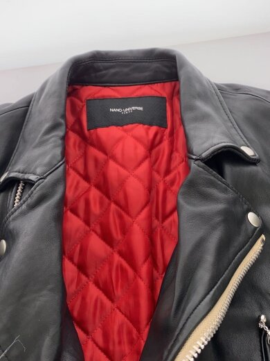 商品画像：ダブルライダースジャケット/M/羊革/BLK/NUC53LO0532SH 7