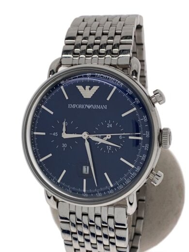 商品画像：クォーツ腕時計/アナログ/--/NVY/SLV/AR-11238 1