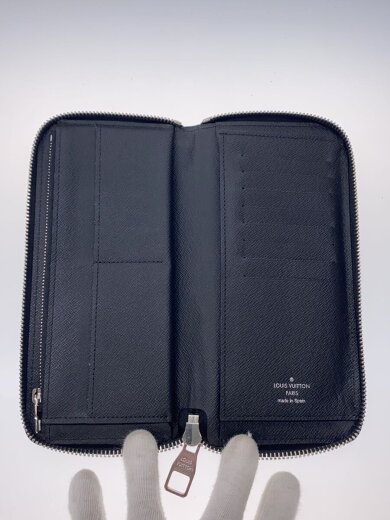 商品画像：ジッピー・ウォレット・ヴェルティカル_エピ/レザー/BLK/無地/メンズ 4