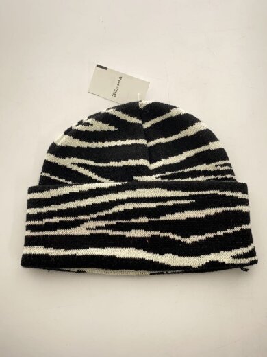 商品画像：ニットキャップ/--/アクリル/BLK/メンズ/MADE IN USA/ゼブラ柄 2