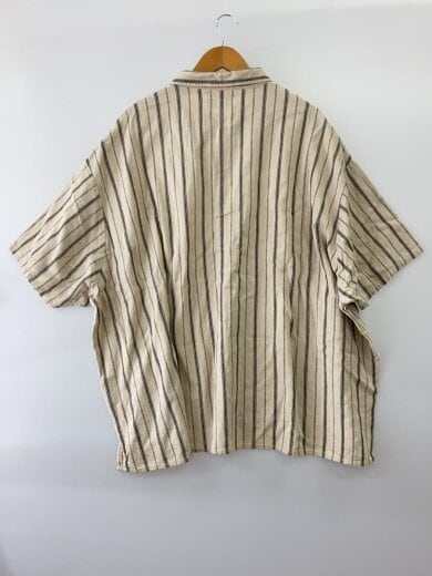 商品画像：半袖シャツ/FREE/リネン/BEG/ストライプ/21-051-470-2200-2-0// 2