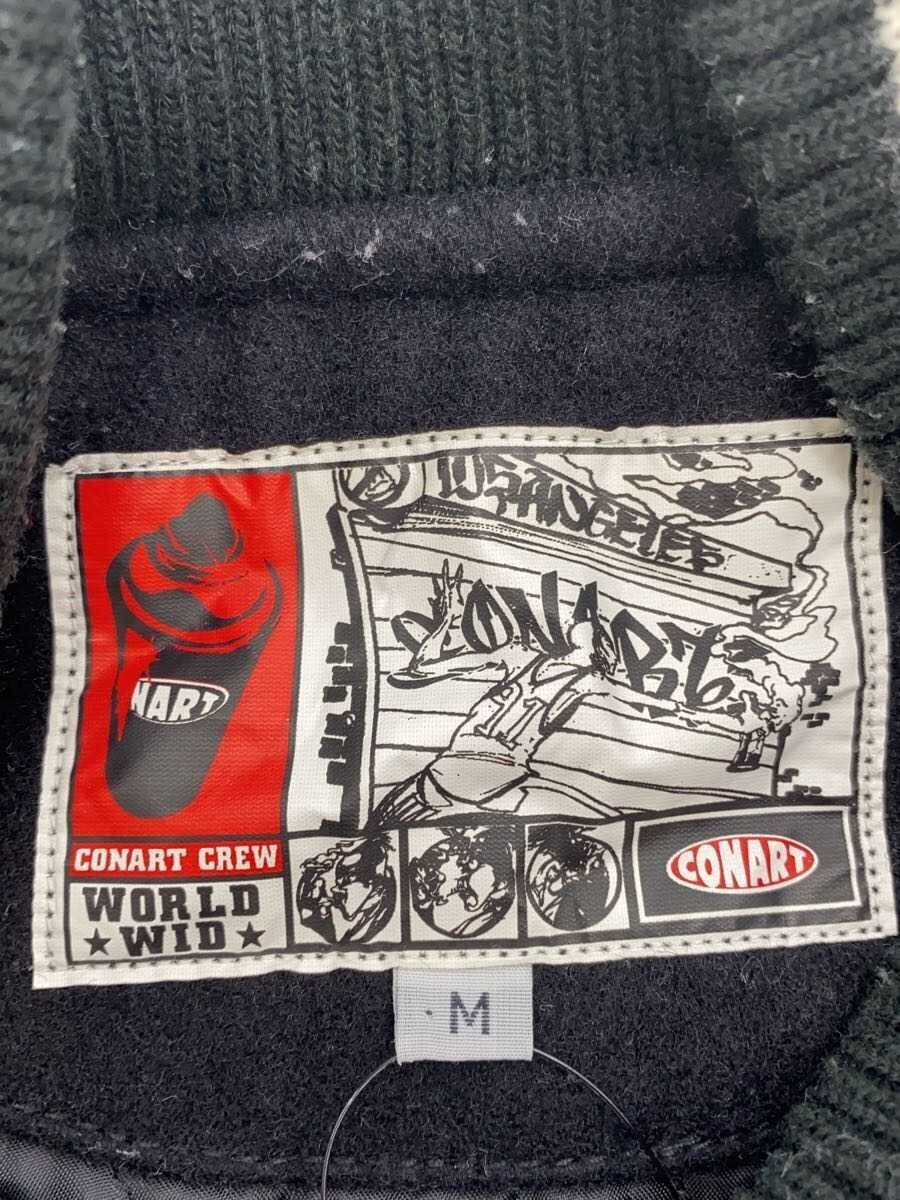 CONART / スタジャン/M/ウール/BLK/0755-90030