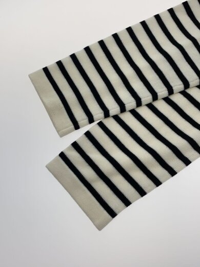 商品画像：ニット・セーター(薄手)/S/コットン/マルチカラー/ボーダー/12-02-60-02003 6