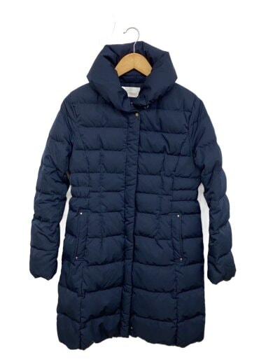商品画像：ロングダウンジャケット/3/ポリエステル/NVY 1