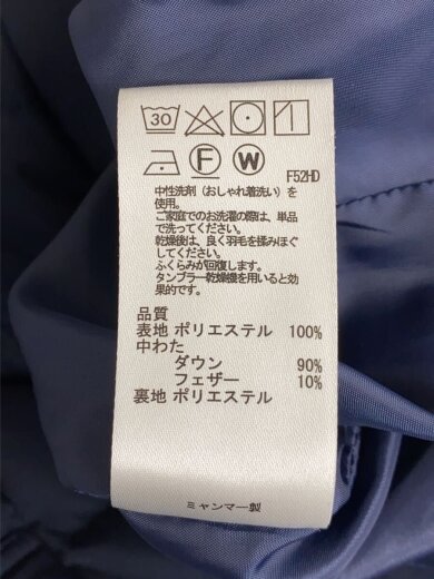 商品画像：ロングダウンジャケット/3/ポリエステル/NVY 5