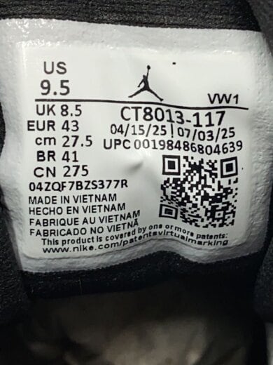 商品画像：ハイカットスニーカー/27.5cm/WHT/CT8013-117 5