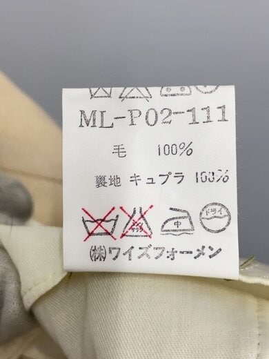 商品画像：90s/ウール2タックスラックスパンツ/M/ウール/BEG/無地/ML-P02-111 5