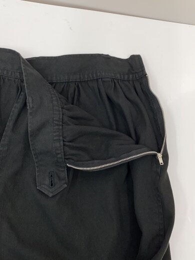 商品画像：90s/バルーンデニムスカート/裾ドローコード/2/コットン/BLK/無地/YN-S05-012 3