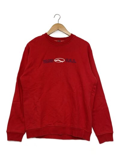 商品画像：スウェット/L/コットン/RED/プリント/90s-00s// 1