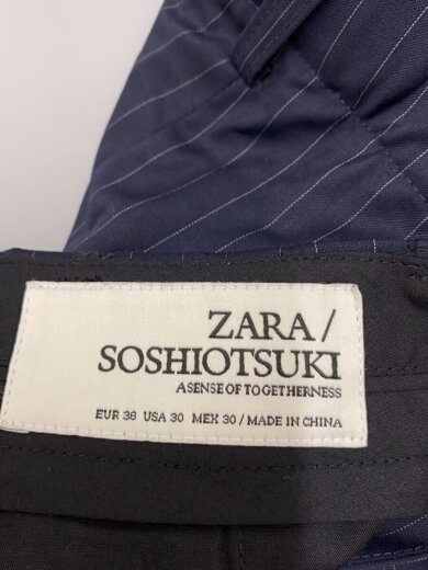 商品画像：ストレートパンツ/--/ウール/NVY/ストライプ/7380/656/401// 4