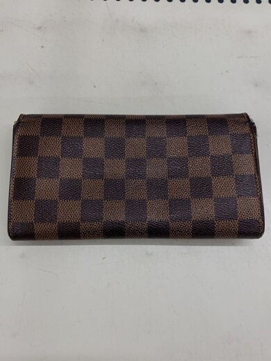 商品画像：1)ポルト・フォイユ・サラ_ダミエ・エベヌ_BRW/PVC/BRW/総柄/レディース 2