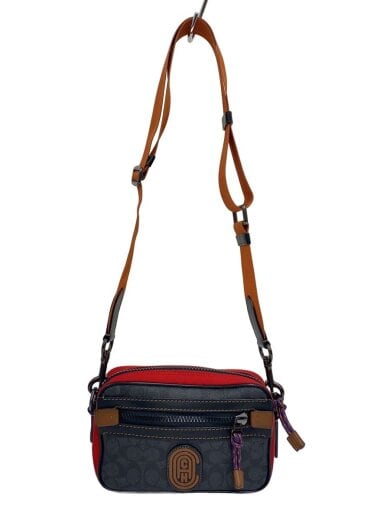 商品画像：ショルダーバッグ/レザー/BLK/総柄 1