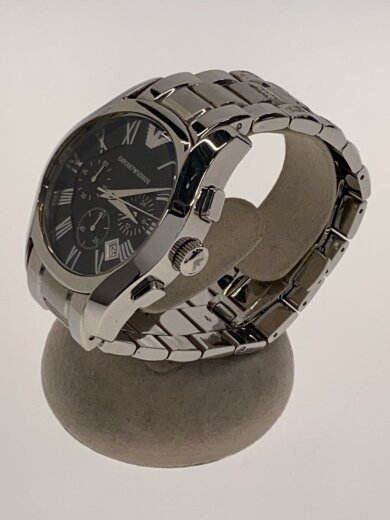 商品画像：クォーツ腕時計/アナログ/ステンレス/BLK/SLV/SS/AR-0673 2