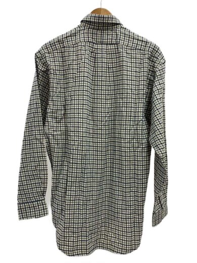 商品画像：長袖シャツ/M/コットン/BEG/チェック/7-007429 2