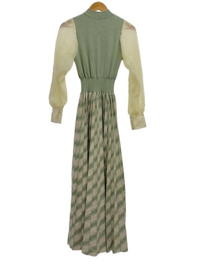 商品画像：長袖ワンピース/FREE/レーヨン/GRN/1122131023-0 2