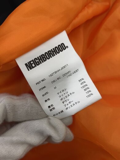 商品画像：ダウンベスト/M/ナイロン/BLK/無地/192tsnh-jkm11// 5