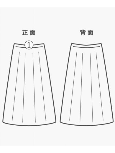 商品画像：スカート/2/--/NVY/無地/YL-S61-165 6