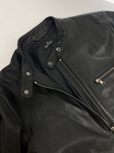 商品画像：レザージャケット・ブルゾン/M/羊革/BLK/無地/PP-MN-69525 3