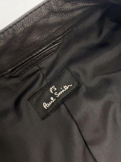 商品画像：レザージャケット・ブルゾン/M/羊革/BLK/無地/PP-MN-69525 4