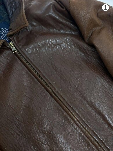 商品画像：レザージャケット・ブルゾン/XXL/--/BRW/無地 7