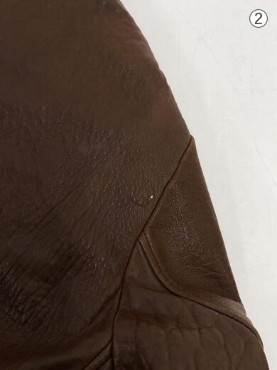 商品画像：レザージャケット・ブルゾン/XXL/--/BRW/無地 8