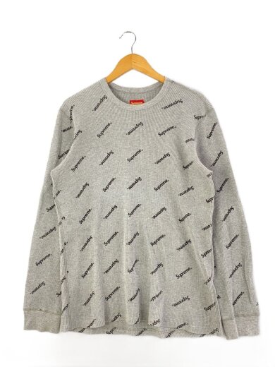 商品画像：15AW/Logo Waffle Thermal/ヨゴレ箇所有/長袖Tシャツ/L/コットン/GRY// 1